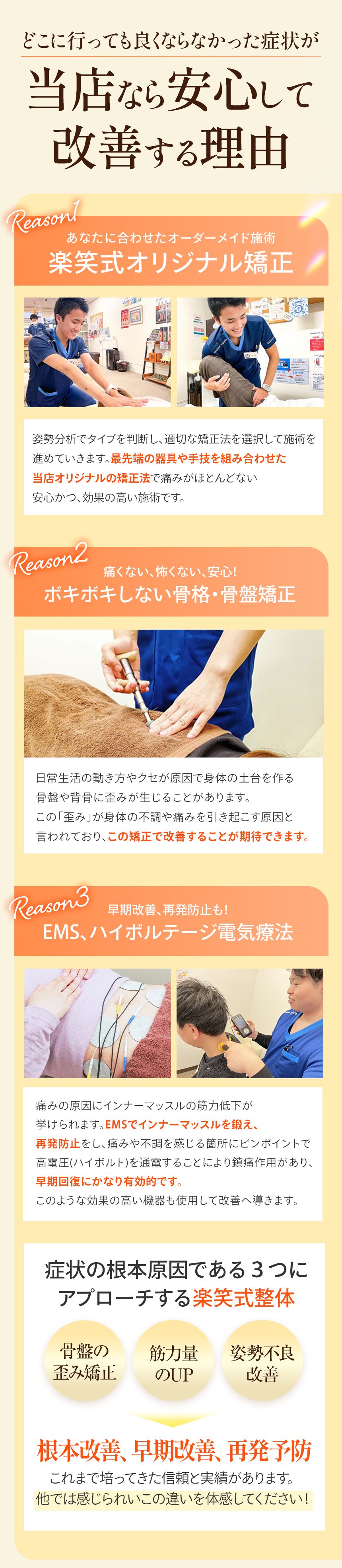 当店なら安心して改善する理由
